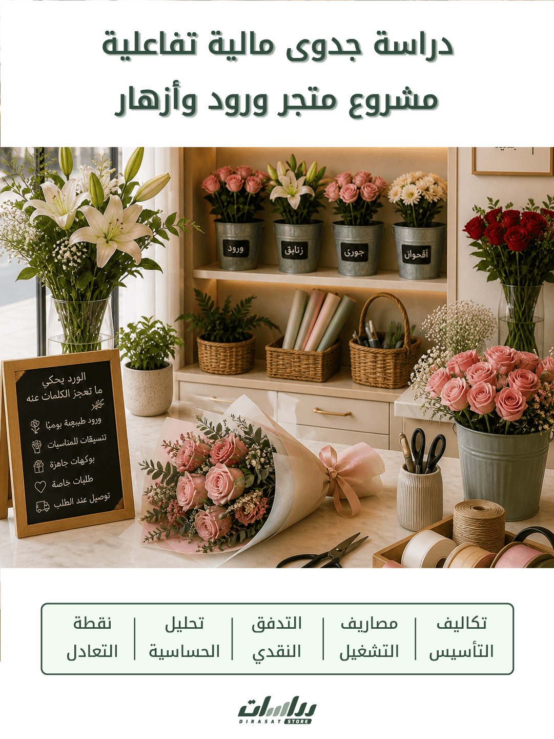 محل ورود وأزهار