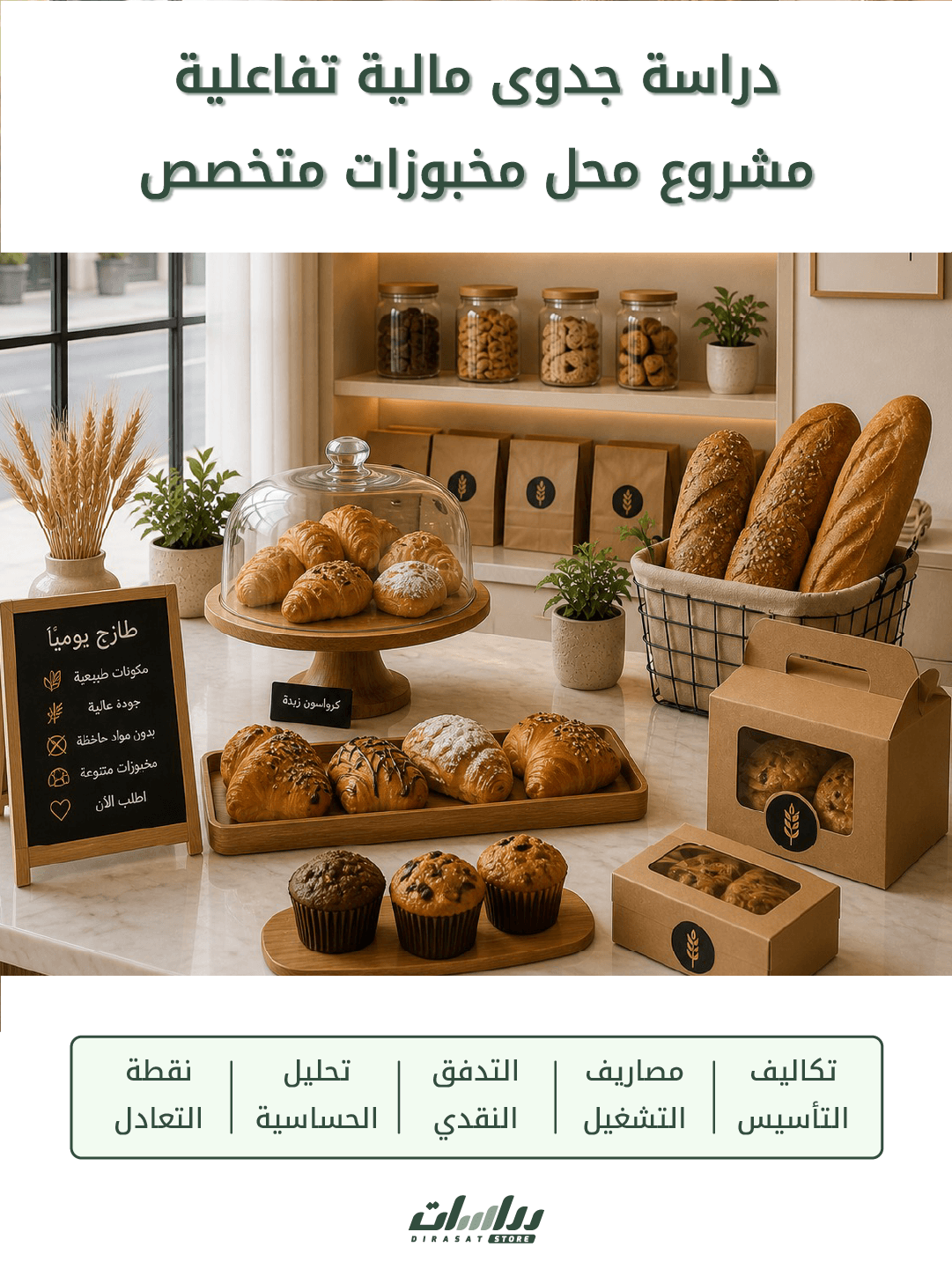 محل مخبوزات متخصص