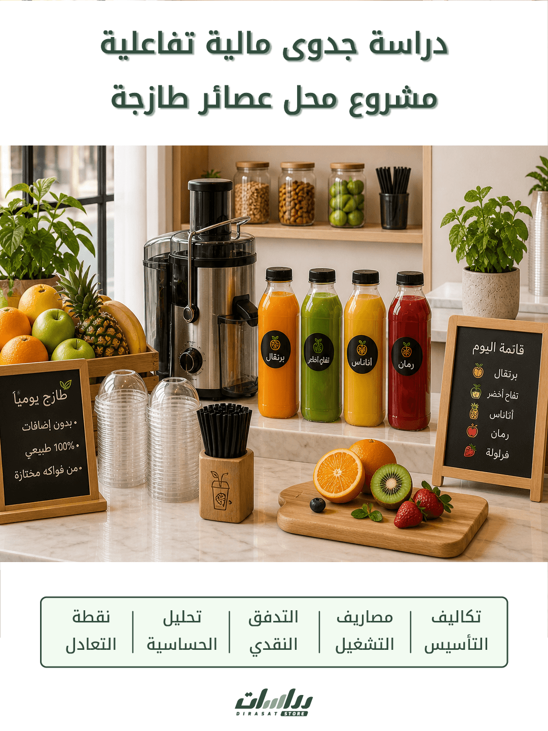 محل عصائر طزرجة