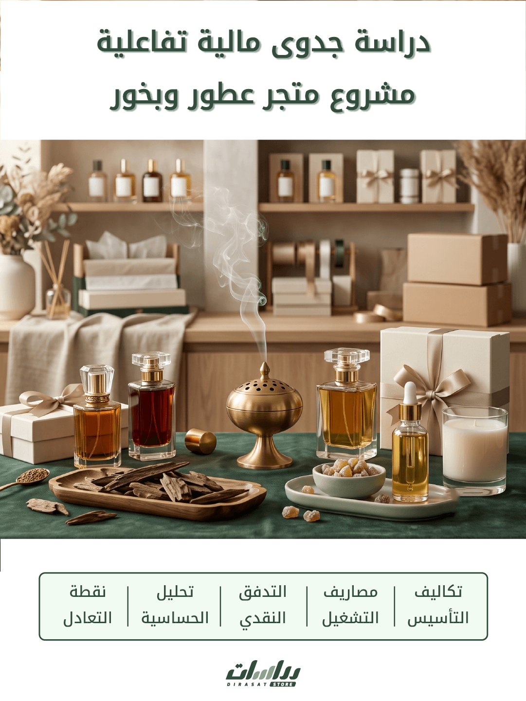متجر إلكتروني لبيع البخور والعطور